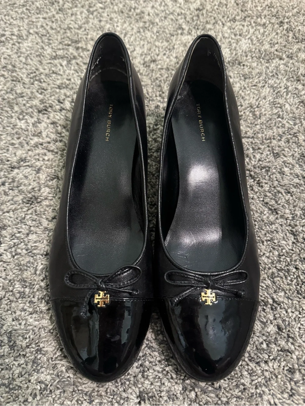 Tory Burch Cap Toe Ballerina Pump Retail $325